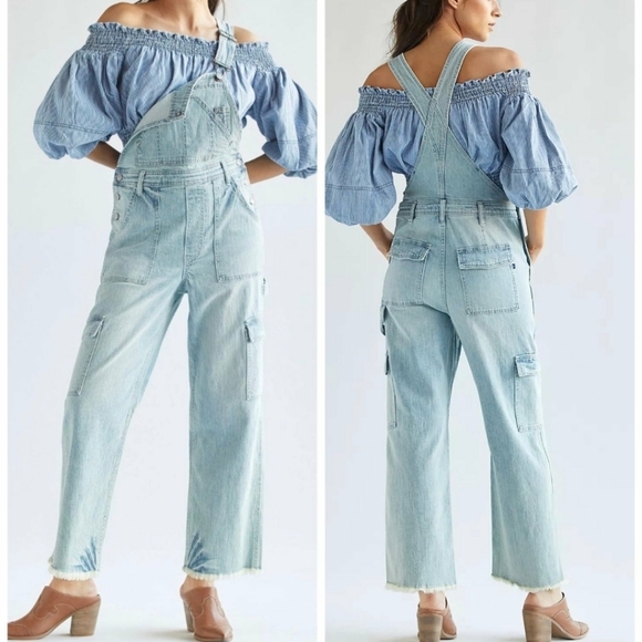 Pilcro The Lex Denim Overalls - Picture 1 of 10